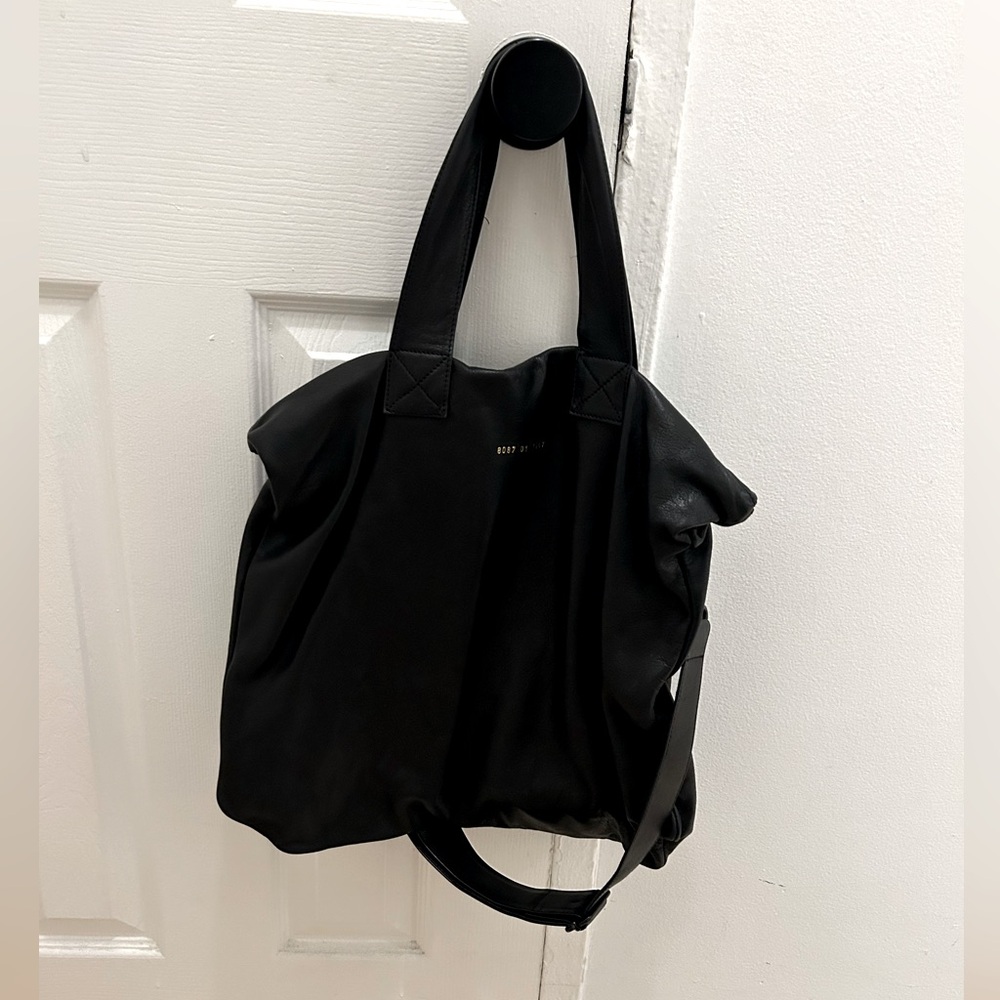 Common Projects Black Leather Crossbody Bag